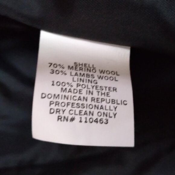 Andrea Brem Merino Wool and Lambswool Black Coat Size Extra Large Petite - Picture 10 of 10